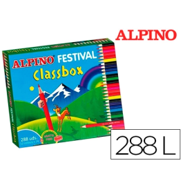 Alpino Lápices de Colores Festival Classbox Caja de 288 Unidades, 12 Colores Surtidos Precio: 48.50000045. SKU: S8400360