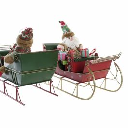 Vehiculo Decoracion Navidad Tradicional DKD Home Decor Rojo Verde 19 x 35 x 38 cm (2 Unidades) Vehiculo Decoracion Navidad Tradicional DKD Home Decor Rojo Verde 19 x 35 x 38 cm (2 Unidades)