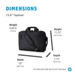 HP Prelude Pro 15.6-inch Recycled Top Load, Funda Protectora para Portátil Fabricada con Material Reciclado