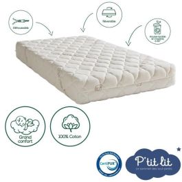 Colchón para bebé de Algodón Orgánico - 60x120x10 cm - 100% Algodón - Desenfundable - Sin tratamiento químico Colchón para bebé de Algodón Orgánico - 60x120x10 cm - 100% Algodón - Desenfundable - Sin tratamiento químico