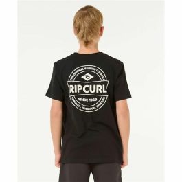 Camiseta de Manga Corta Infantil Rip Curl Staple Negro 3-4 Años