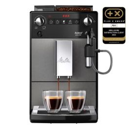 Cafetera - MELITTA - Avanza F270-100 - Depósito de agua de 1,5 L - Depósito de granos de 250 g - 1450 W - Gris titanio