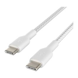 Belkin CAB004BT1MWH Cable Trenzado USB-C a USB-C 1m Blanco, Carga Rápida y Transferencia de Datos Precio: 13.50000025. SKU: B13EF7LHNC