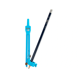 Liderpapel Compás Articulado con Adaptador Universal, Minas 2mm, Estuche Incluido, Colores Surtidos, Longitud 14cm