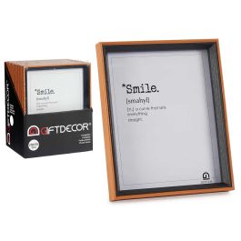 Portafotos de Madera 20x25 cm Marrón y Negro - Giftdecor (24 Unidades)