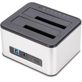 Digitus Estación Acoplamiento Docking USB 3.0 Dual 2.5"/3.5" SATA HDD SSD Plata