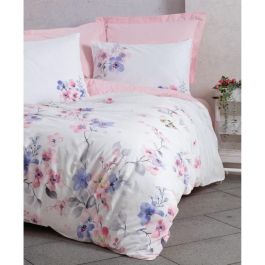 Juego de Cama Completo Rosa 100% Algodón - Incluye Funda Nórdica 220x240 cm y 2 Fundas de Almohada 60x60 cm - ASI8683342981606