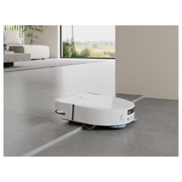 ECOVACS DEEBOT X5 OMNI Robot Aspirador con Estación de Vaciado Autónomo y Fregado, Sin Bolsa, Blanco, Forma D, 3.5L, Navegación Láser, 6400 mAh