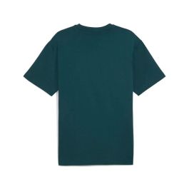 Camiseta de Manga Corta Hombre Puma Maximal Metallic Relaxed Verde 11-12 Años