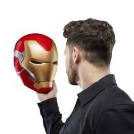 Casco electrónico Iron Man, con efectos de luz, juguete de cosplay coleccionable premium para adultos, serie Marvel Legends