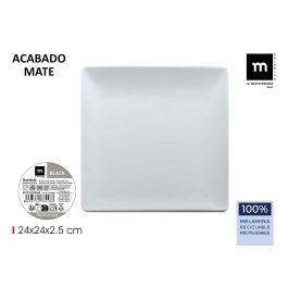 Bandeja Melamina Mate White 24x24x2.5 cm La Mediterrane - Inde (12 Unidades) Precio: 37.50000056. SKU: B1AP68DRKK