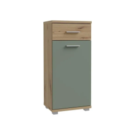 Forte Mueble de Baño FORTE Roble Artesanal / Verde Salvia 40,2 x 28,9 x 87,6 cm Precio: 82.58999958. SKU: B1K3S2SH3J