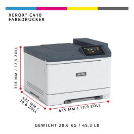 Xerox C410 Impresora Láser Color A4 40 ppm Dúplex LAN 1200 x 4800 DPI