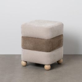 Puf Beige-Marrón Dm-Tejido 44 X 44 X 50 cm
