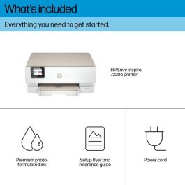 HP 242P6B V2 Impresora Multifunción Envy Inspire 7220e WiFi Doble Banda, Dúplex Automático, Imprime Escanea Copia, Color Blanca