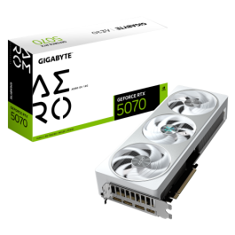GIGABYTE Tarjeta Gráfica GeForce RTX 5070 AERO OC 12GB GDDR7 PCI-E 5.0 2625MHz GV-N5070AERO OC-12GD