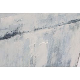 DKD Home Decor Cuadro Moderno Abstracto Lienzo Azul Negro 2 Unidades 3 x 80 x 60 cm