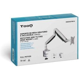 Soporte de Mesa para Monitor TooQ DB3032TNR-S/ Giratorio/ Inclinable/ hasta 9kg Soporte de Mesa para Monitor TooQ DB3032TNR-S/ Giratorio/ Inclinable/ hasta 9kg