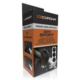 Abc Pomo Sport Piel Perforada Negro-Rojo POM30172 Accesorio Coche