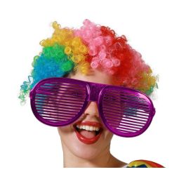 Gafas Fucsia Metalizado con Rejilla - Estilo Futurista para Mujer Adulto Precio: 0.99000022. SKU: B1EFAEVDFL