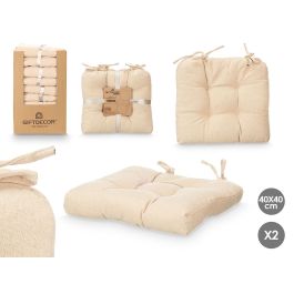 Set 2 Cojines Silla Beige 40X40Cm Giftdecor (6 Unidades) Set 2 Cojines Silla Beige 40X40Cm Giftdecor (6 Unidades)
