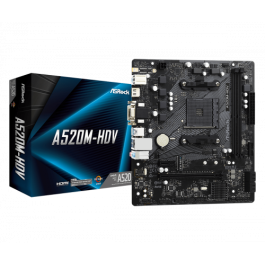 #Placa ASRock A520M-Hdv,Amd,Am4,A520,2Ddr4,Matx