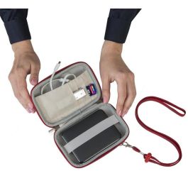 RIVACASE 9101 Funda Rígida para Disco Duro 2.5" HDD Davos Roja