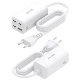 Aisens ASCH-100W4P053-W Cargador Sobremesa GaN 100W 4 Puertos (3xUSB-C PD3.0, 1xUSB-A QC3.0) Blanco Aisens ASCH-100W4P053-W Cargador Sobremesa GaN 100W 4 Puertos (3xUSB-C PD3.0, 1xUSB-A QC3.0) Blanco