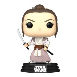 FUNKO Figura POP Star Wars Impressions Rey Exclusiva - Coleccionable de Vinilo con Cabeza Oscilante, 11,3 cm