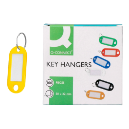 Q-connect Llavero Portaetiquetas Color Amarillo Expositor Caja 100 Unidades Precio: 11.79000042. SKU: B1DJ5W623Y