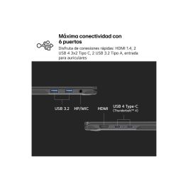 LG LG Gram 14Z90RU-G.AA55B Portátil Intel Core i5-1334U, 16 GB LPDDR5, 512 GB SSD, 14" WUXGA, Windows 11 Home, Negro