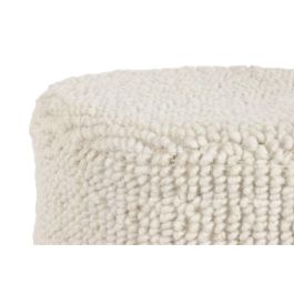 DKD Home Decor Carpets 2c25 Reposapiés Boho Crudo 40 x 40 x 40 cm