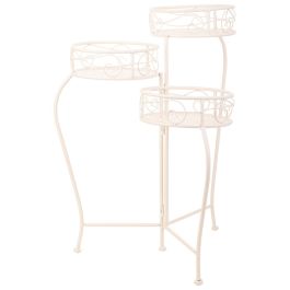 Soporte para Maceta Alexandra House Living Blanco Metal Hierro 34 x 76 x 40 cm Precio: 44.5000006. SKU: B15YGMF6MN