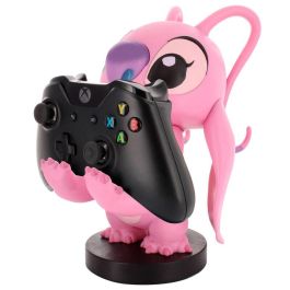 Cable Guy Soporte Figura Angel Stitch Disney 21cm, para Mandos PlayStation 5 DualSense, Xbox Series S/X y Smartphones, Compatible iPhone