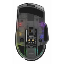 Sharkoon SGM50W Ratón Gaming Óptico Inalámbrico/Cable Dual Mode 6400 DPI. Iluminación RGB, Base de Carga, Batería 70h, Mano Derecha.