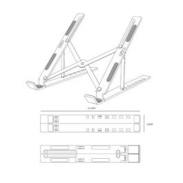 AISENS - SOPORTE DE SOBREMESA AJUSTABLE PARA PORTATIL / TABLET, GRIS AISENS - SOPORTE DE SOBREMESA AJUSTABLE PARA PORTATIL / TABLET, GRIS
