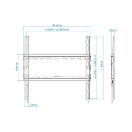 Soporte de Pared Fijo TooQ LP1070F-B para TV de 32-70"/ hasta 45kg Soporte de Pared Fijo TooQ LP1070F-B para TV de 32-70"/ hasta 45kg