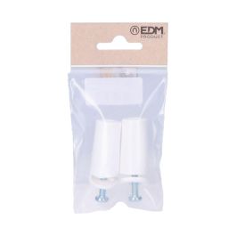 Edm Topes para Persiana Blanco 40 mm Largo - 2 Unidades