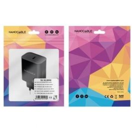NANOCABLE CARGADOR USB-C PD 30W NEGRO NANOCABLE CARGADOR USB-C PD 30W NEGRO