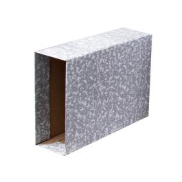 Caja Archivador Liderpapel Classic Red Cuarto Apaisado Gris