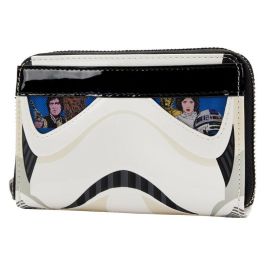 Loungefly Star Wars Cartera Lenticular Stormtrooper Billetera 15x10cm Piel Vegana Cremallera Bronce Ranuras Tarjetas DNI Forro