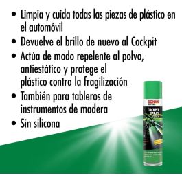 Sonax SX03433000 Limpia Salpicaderos Silicona Plus Lemon-Fresh para Coche, Limpia y Cuida Plásticos