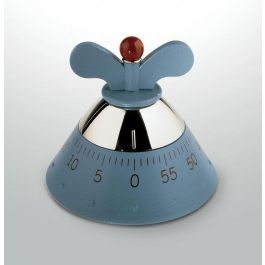 Alessi A09 Temporizador de Cocina Mecánico Diseño Michael Graves Azul