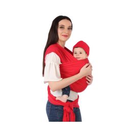 KioKids Fular de Porteo Semielástico Ergonómico 100% Algodón Rojo para Bebés +0 meses, Posición M KioKids Fular de Porteo Semielástico Ergonómico 100% Algodón Rojo para Bebés +0 meses, Posición M