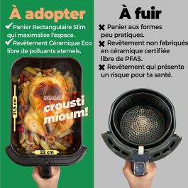 Freidora de Aire Bourgini 184172 Negro 8 L