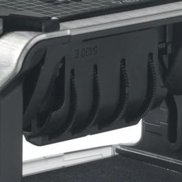 Trodat 5030 Sello de Fecha Autoentintado Profesional 4.0, 4x27mm, Tinta Negra, Cuerpo Negro/Acero Inoxidable, Eco
