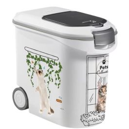 Contenedor de croquetas CURVER - 35L/12 kg - PETS COLLECTION - Para gatos Contenedor de croquetas CURVER - 35L/12 kg - PETS COLLECTION - Para gatos