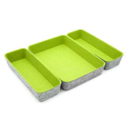 Confortime Set de 3 Organizadores de Fieltro 28 x 20.5 x 5.3 cm (6 Unidades)