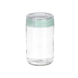 Bote Tapa Verde Vivalto 660 ml - 9.5x15x9 cm, Cristal y Plástico (12 Unidades) Bote Tapa Verde Vivalto 660 ml - 9.5x15x9 cm, Cristal y Plástico (12 Unidades)