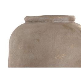 DKD Home Decor Ánfora Decorativa Urban de Cerámica Marrón Claro 25x38x25 cm (Pack 2 Unidades)